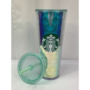 50% OFF Starbucks Mermaid Tumbler Iridescent  Collectible Scales 2020 Limited Ed